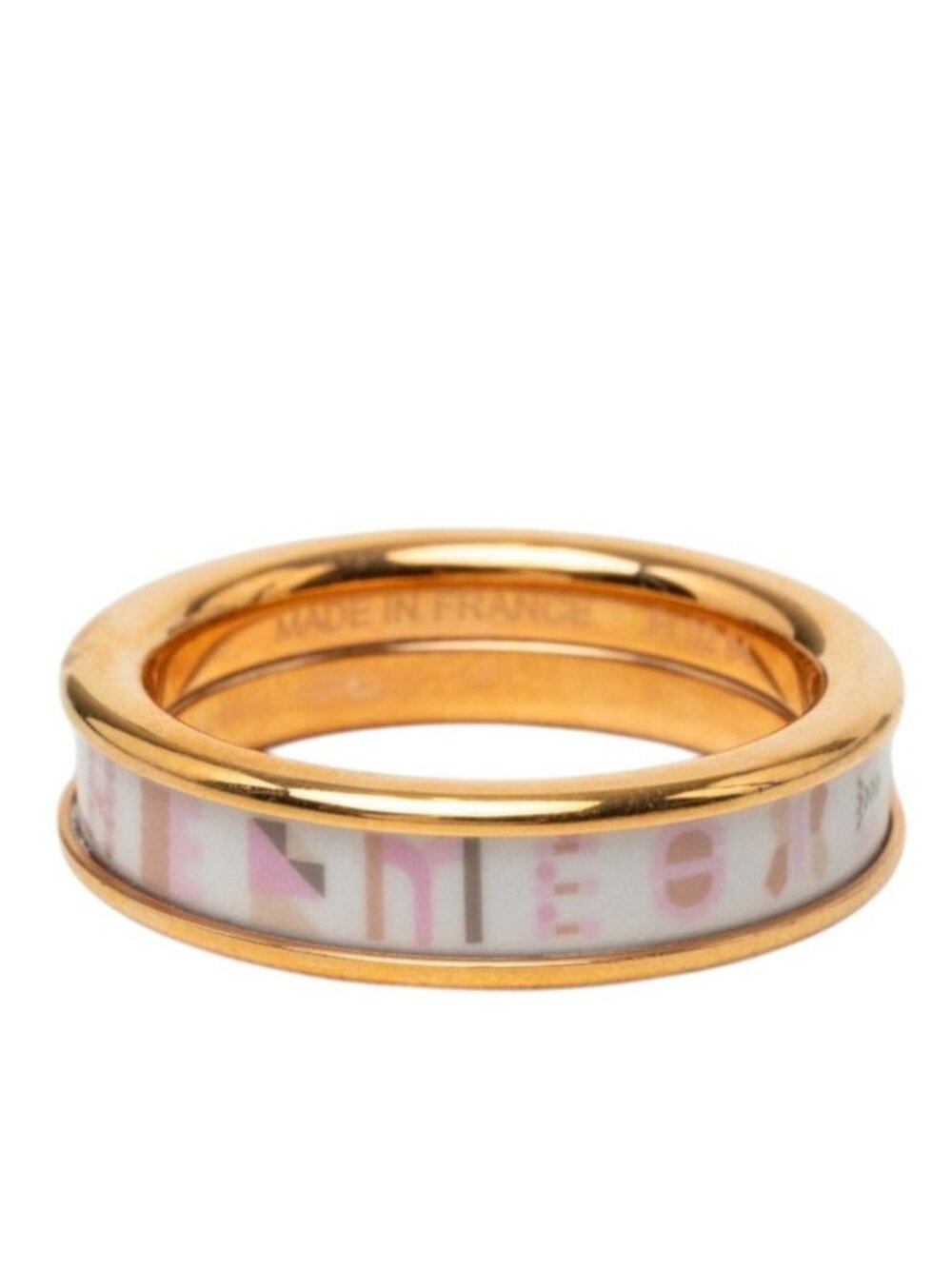 Hermes Bricol PM Ring Gold Multicolor Plated